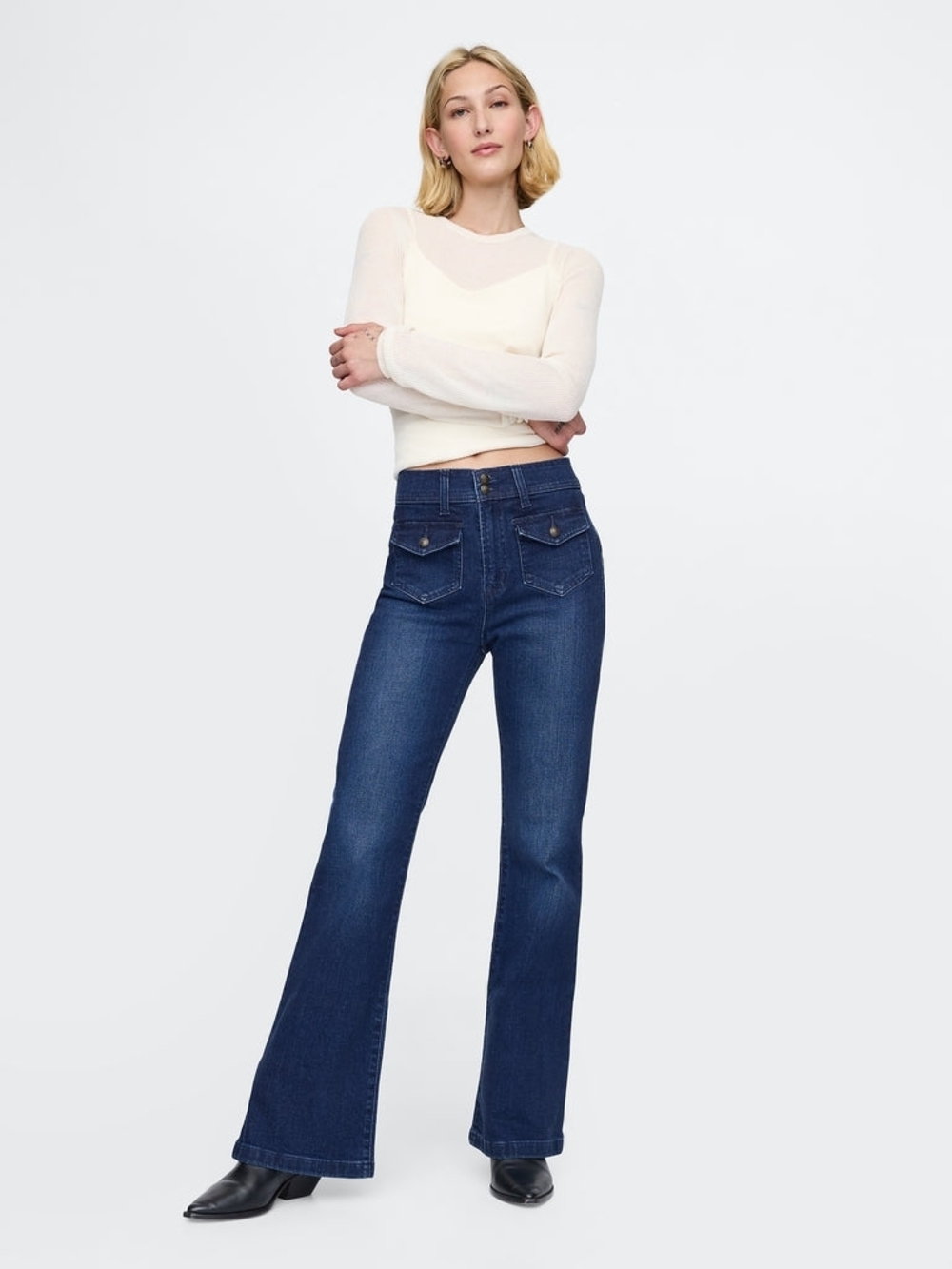 NWT GAP High Rise '70s Flare Jeans